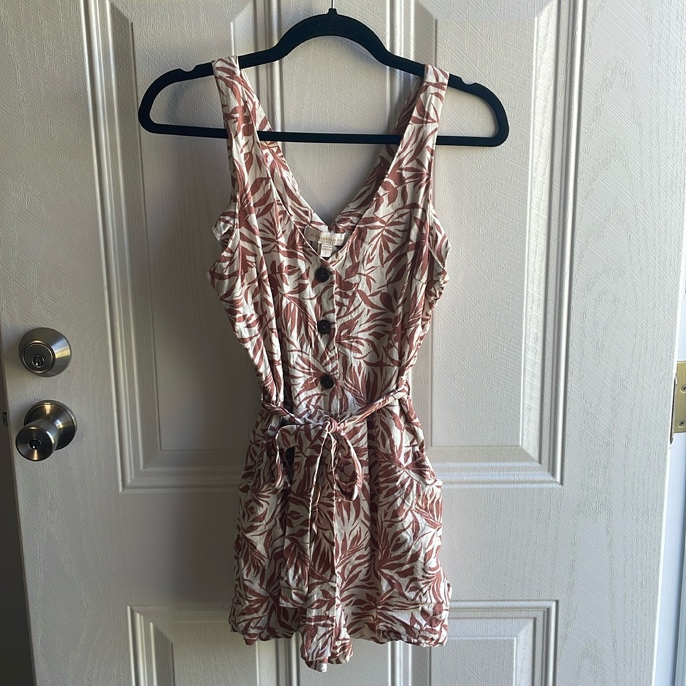 Monteau Linen Romper Size S